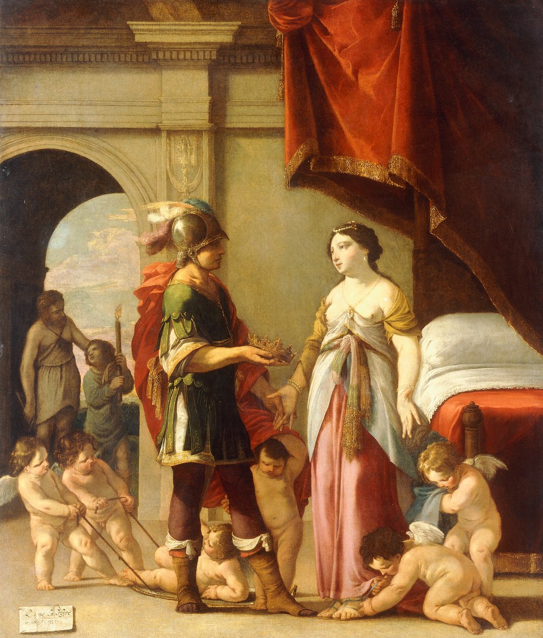 Alexandre e Roxana, 1635 de Laurent de la Hyre