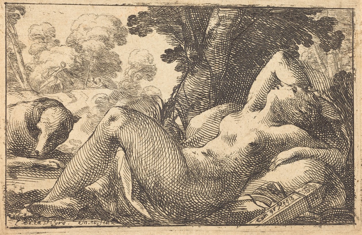 Diana Reclinada de Laurent de la Hyre