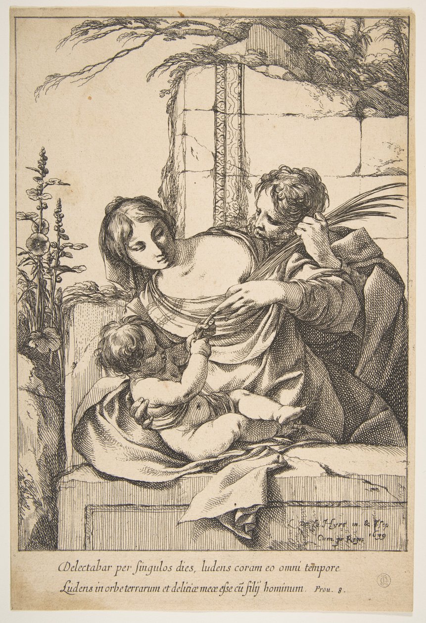 Sagrada Família com Palm, 1639. de Laurent de la Hyre