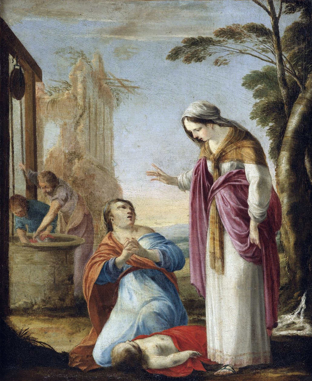 Sainte Elisabeth de Hongrie (1207-1231) - sainte Elisabeth de Thuringe - The Miracle of Saint Elizabeth of Thuringia - Peinture de Laurent de La Hyre (1606-1656)- Óleo sobre tela, 77,5x64 - Coleção Particular de Laurent de la Hyre