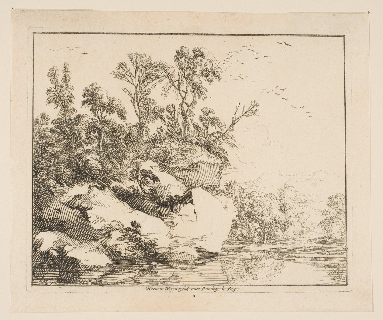 As Rochas Cobertas, 1640. de Laurent de la Hyre