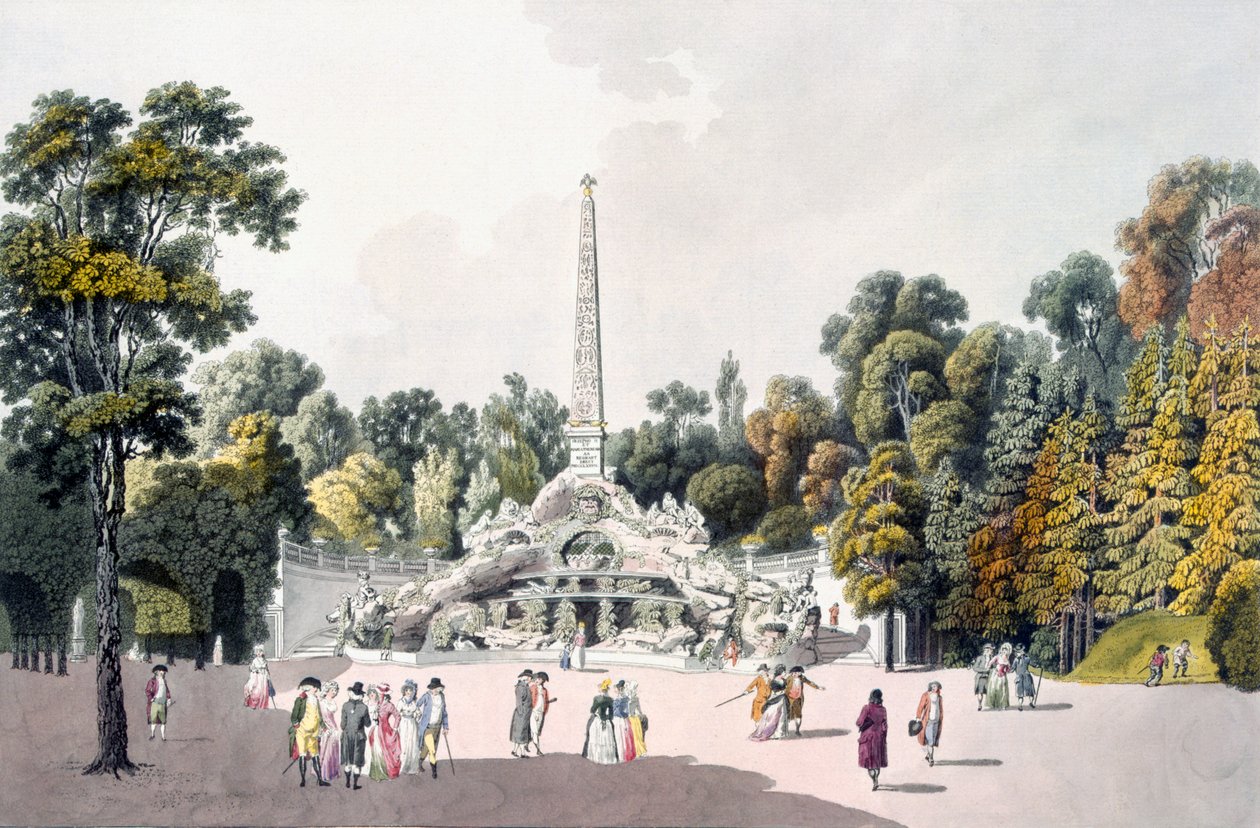 Vista, de, jardim, em, a, palácio, de, schoenbrunn, viena, 1790s de Laurenz Janscha