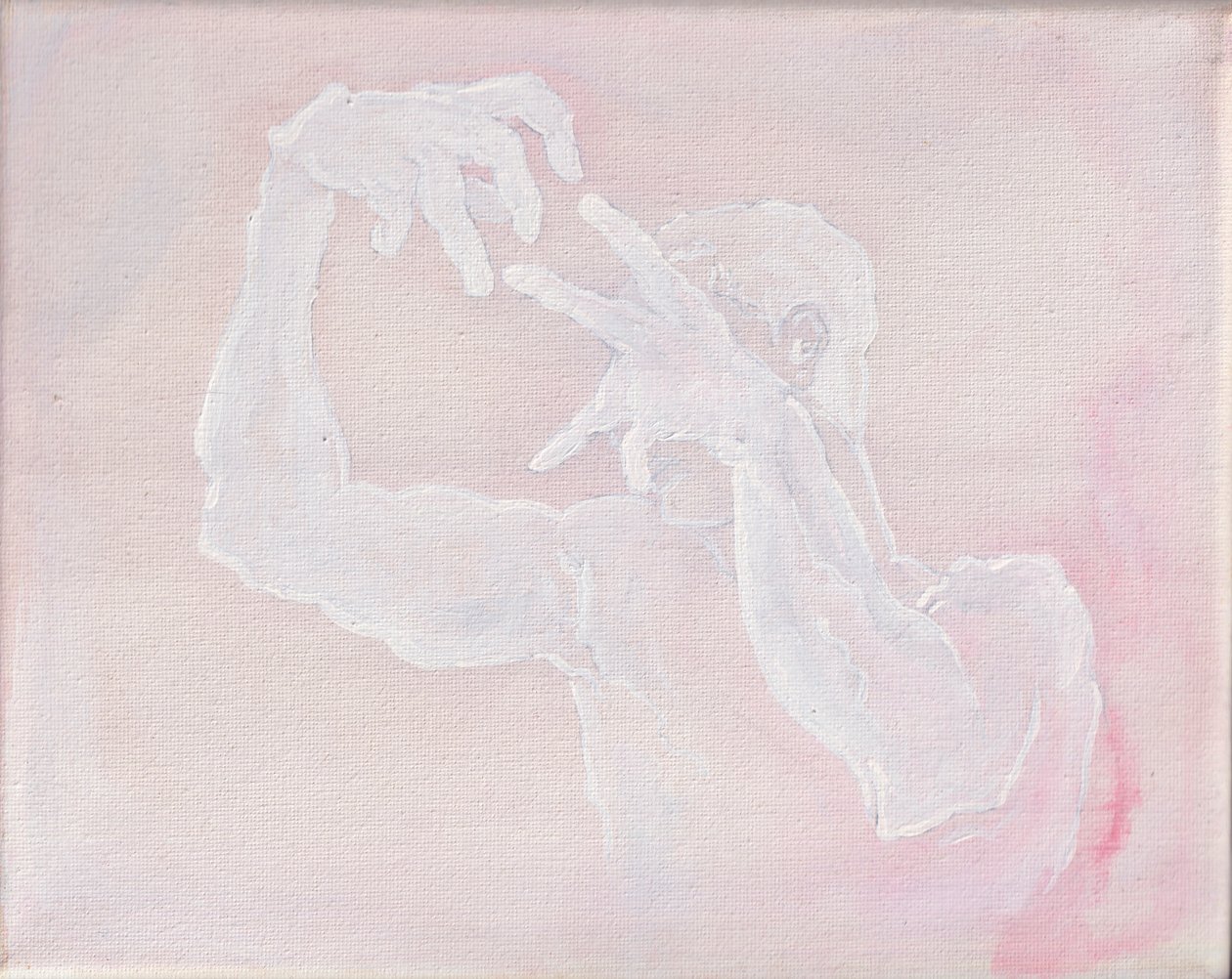 Escultural, 2025 (acrílico sobre tela) de Laurie Michaels