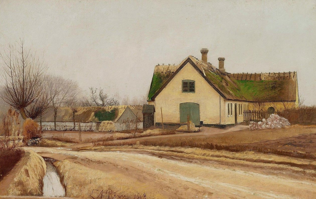 Rua da vila. Motivo de Baldersbrnde. Graavejrn de Laurits Andersen Ring