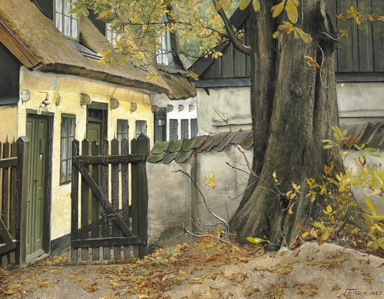 A velha castanha no portão de Laurits Andersen Ring