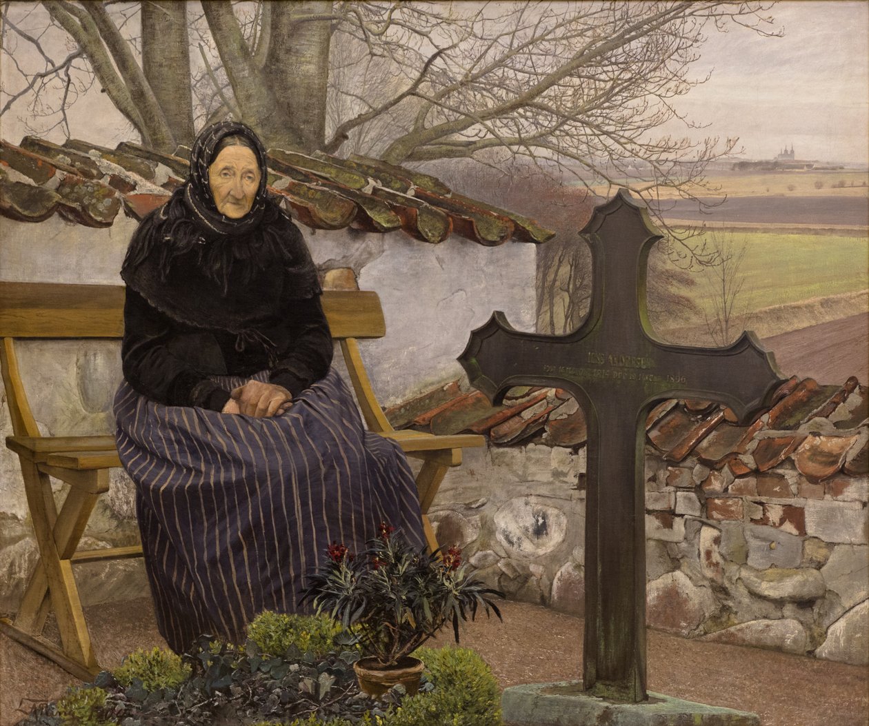 No cemitério em Fløng de Laurits Andersen Ring