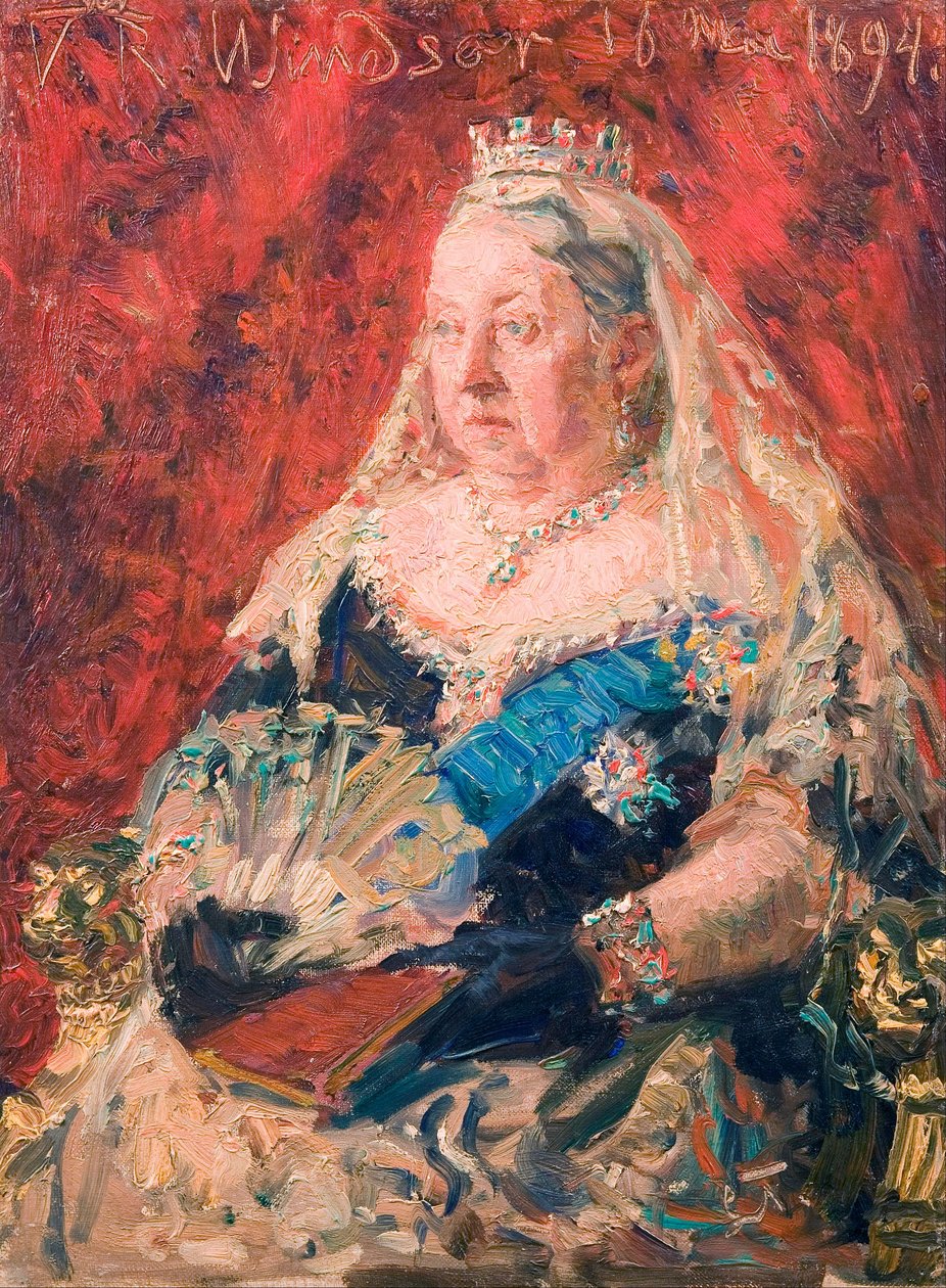 Retrato da rainha victoria de Laurits Regner Tuxen