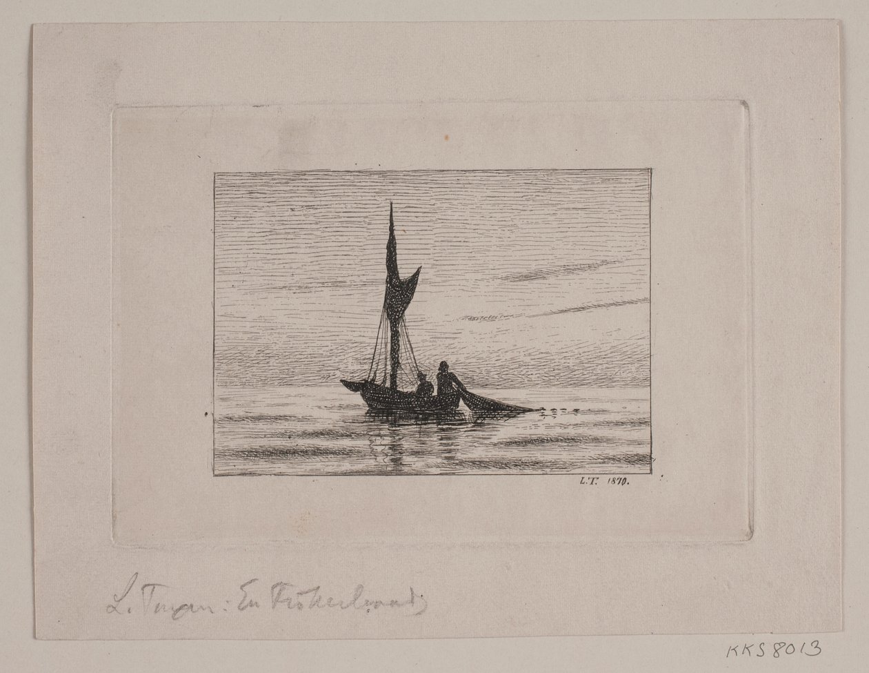 Um barco de pesca de Laurits Regner Tuxen