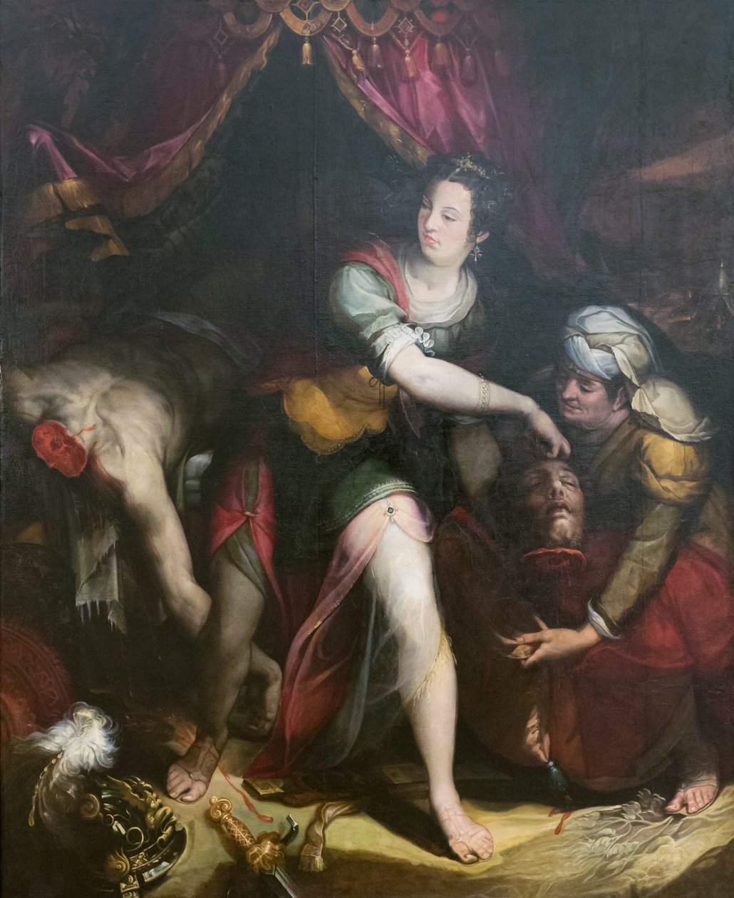 Judite e Holofernes, Lavinia Fontana (óleo sobre tela) de Lavinia Fontana
