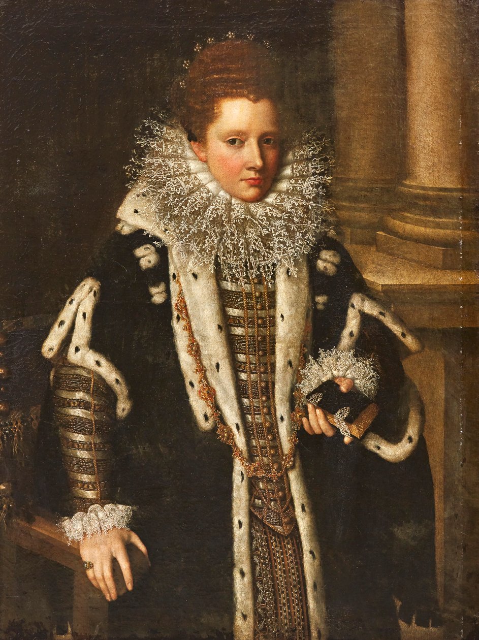 Retrato de Costanza Sforza de Santa Fiora de Lavinia Fontana
