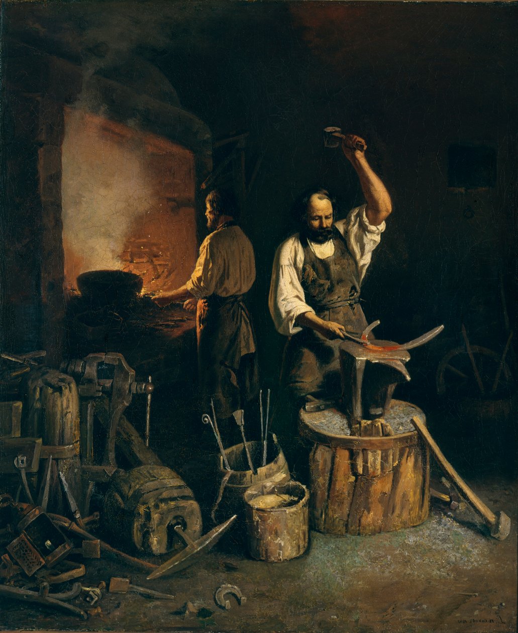 A Forja, 1845 de Lavr Kuzmich Plakhov