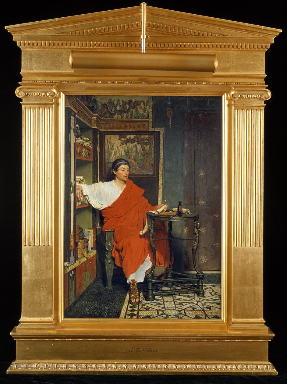 Um Escriba Escriba Romano, 1865 de Lawrence Alma Tadema