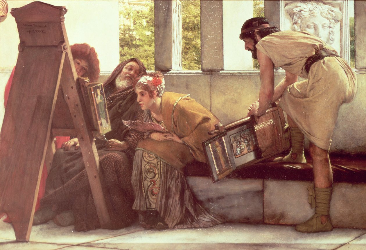Um estúdio romano de Lawrence Alma Tadema