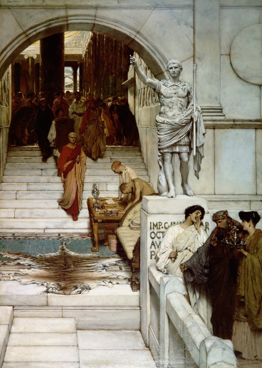 Uma audiência na Agrippa&39;s, 1875 de Lawrence Alma Tadema