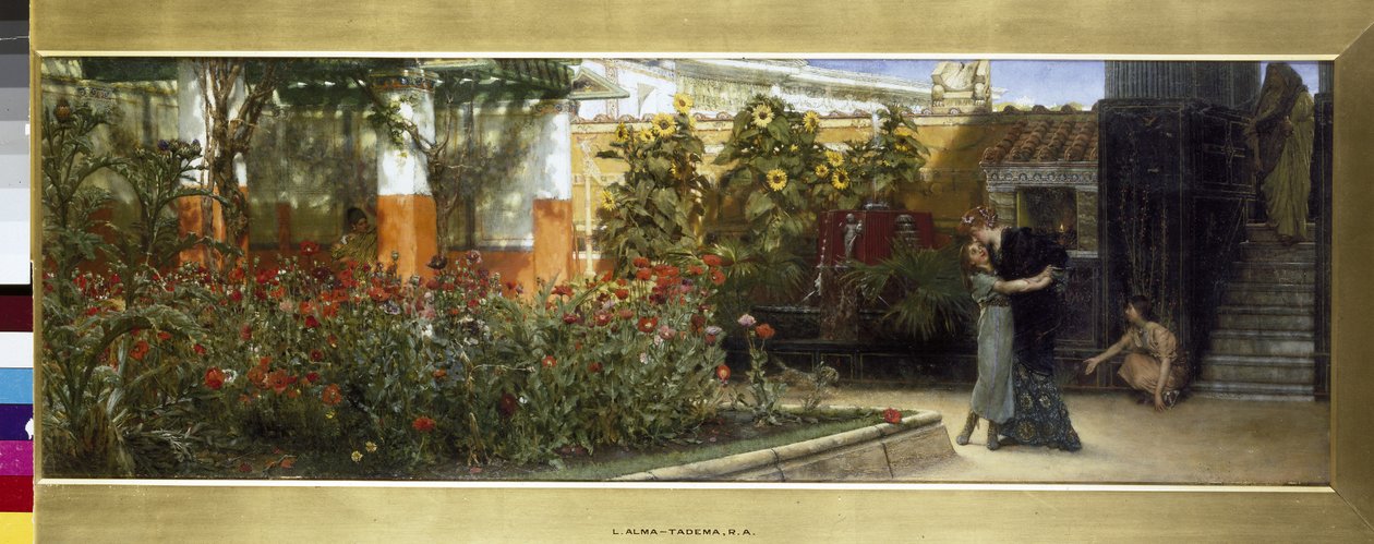 Canto de um jardim romano, 1878 de Lawrence Alma Tadema