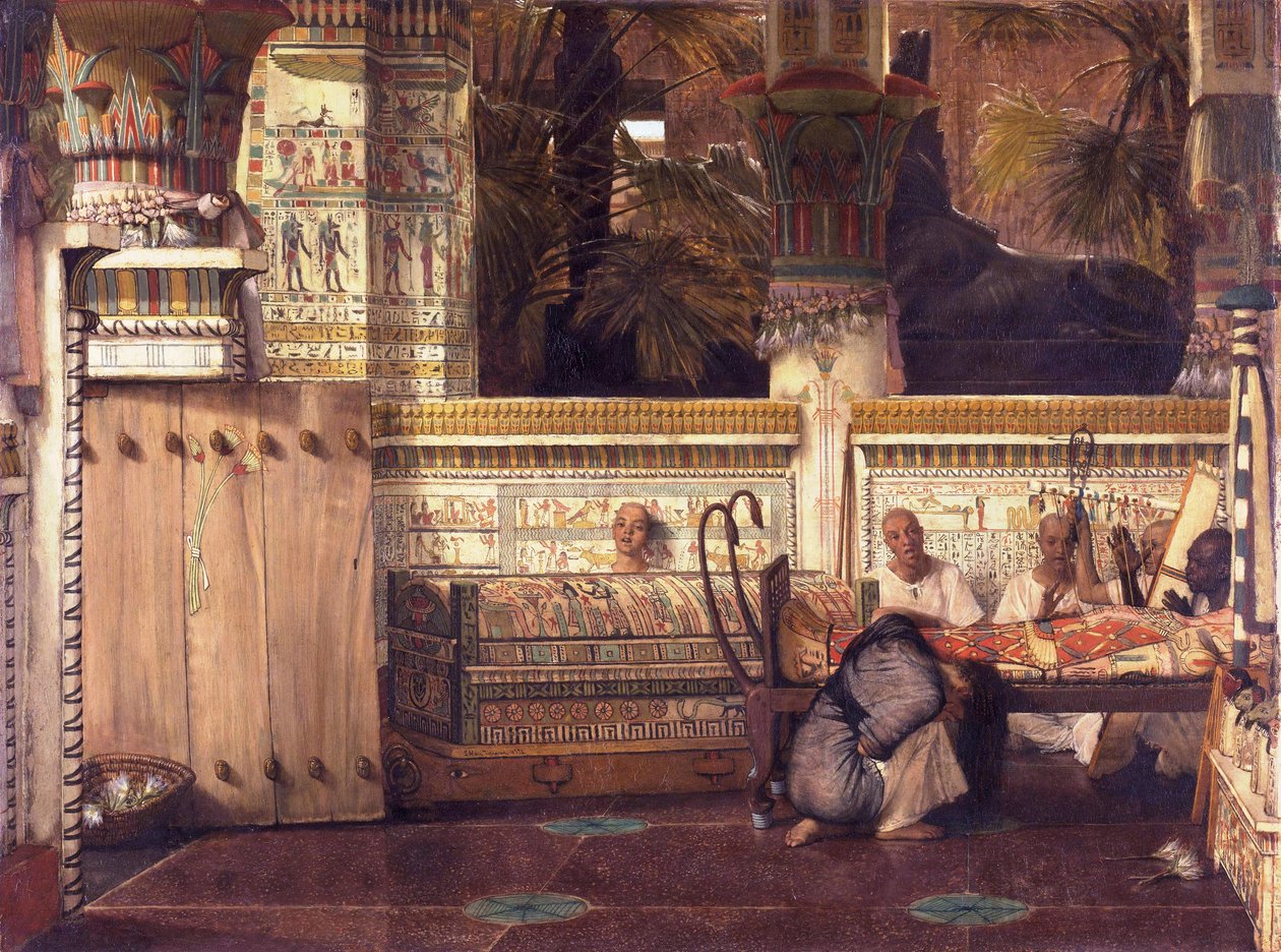 A viúva egípcia de Lawrence Alma Tadema