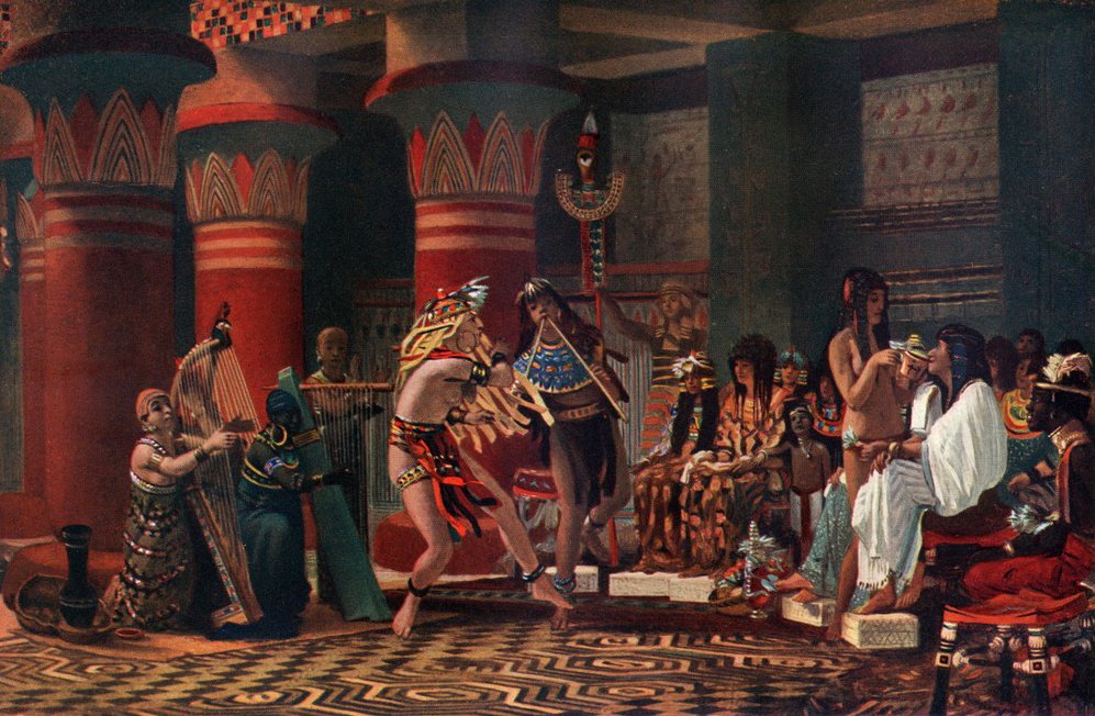 Passatempo no antigo Egito de Lawrence Alma Tadema