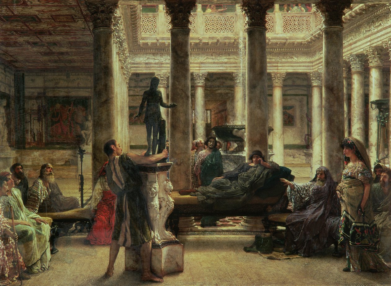 Amante da arte romana, 1870 de Lawrence Alma Tadema