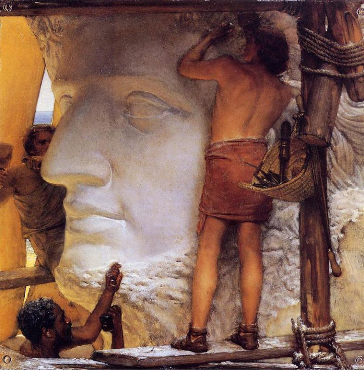 Escultores Romanos, 1877 (óleo sobre cobre) de Lawrence Alma Tadema
