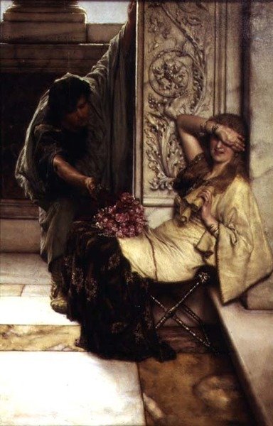 Tímido, 1883 (ver também 198372) de Lawrence Alma Tadema