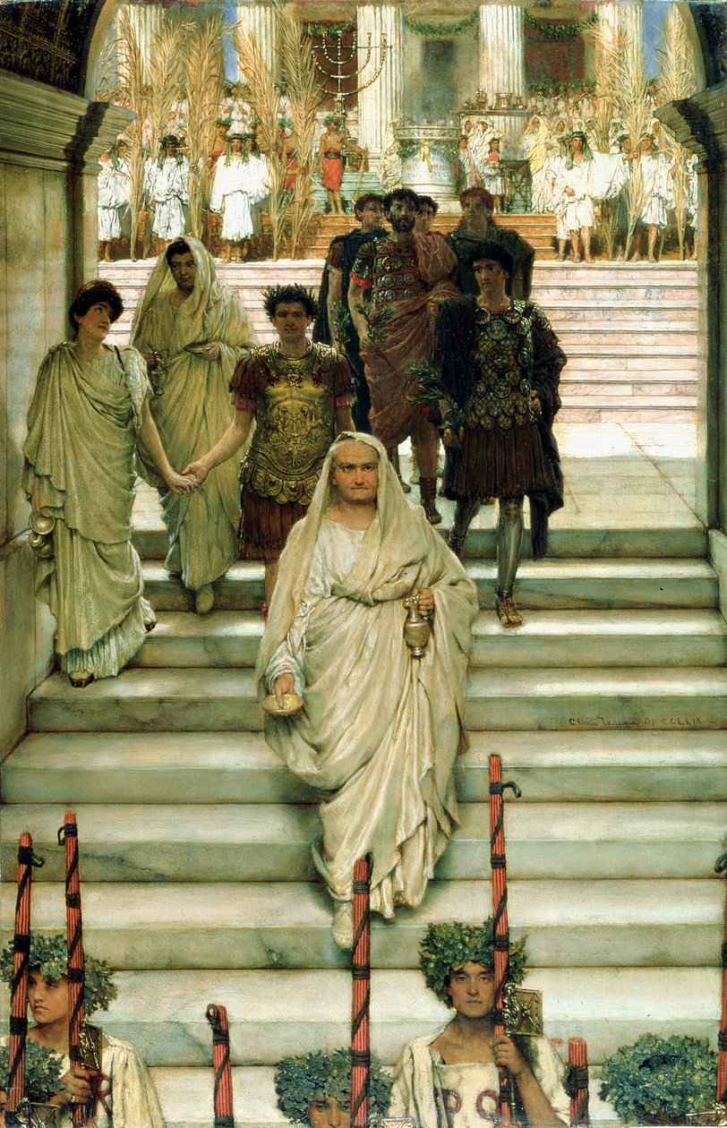 O triunfo de Tito: os Flavianos, 1885 de Lawrence Alma Tadema