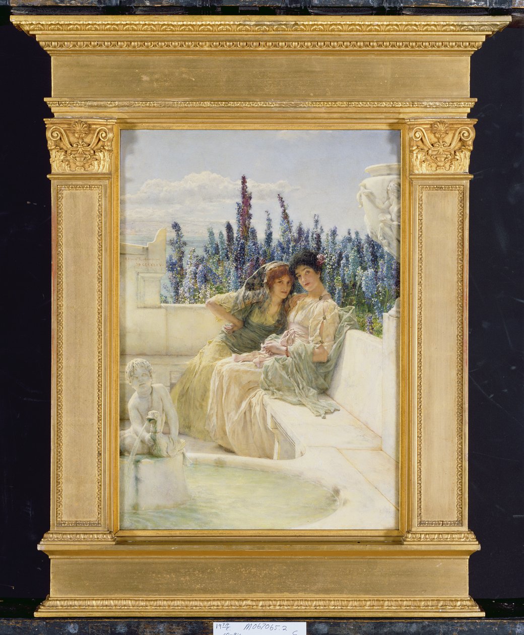 Sussurrando o meio dia, 1896 (veja também 15061) de Lawrence Alma Tadema