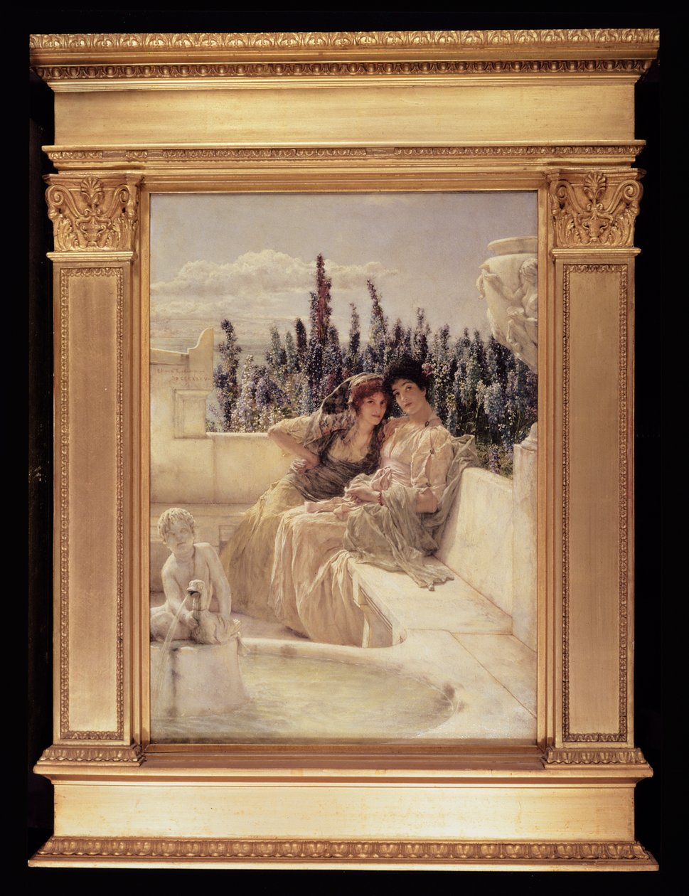 Sussurrando o meio dia, 1896 (ver também 198374) de Lawrence Alma Tadema