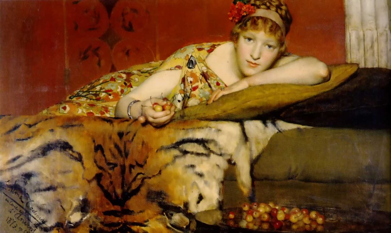 Cherriesn de Lawrence Alma Tadema