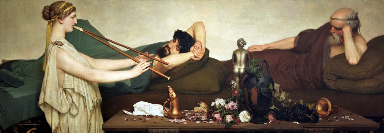 Escena pompeyana o La siestanPortuguês: Cena Pompeiana ou O Siestan de Lawrence Alma Tadema