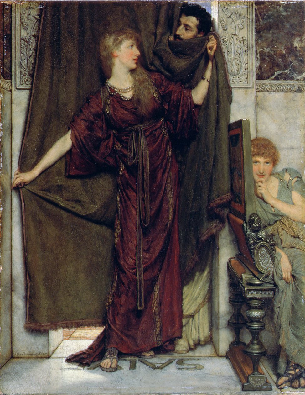 Minha irmã não está em 1879 de Lawrence Alma Tadema