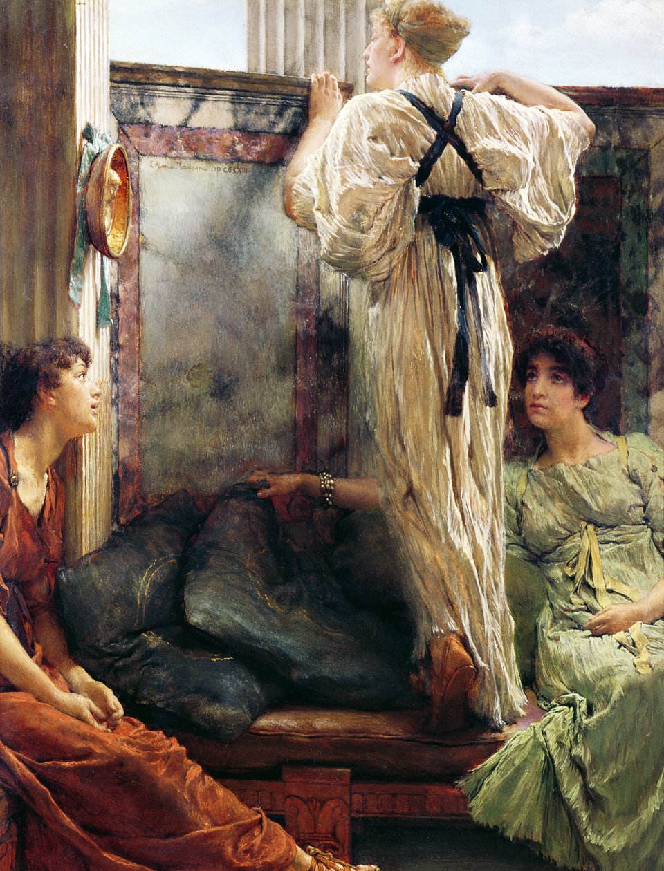 &39;Quem é ele&39;, 1884 de Lawrence Alma Tadema