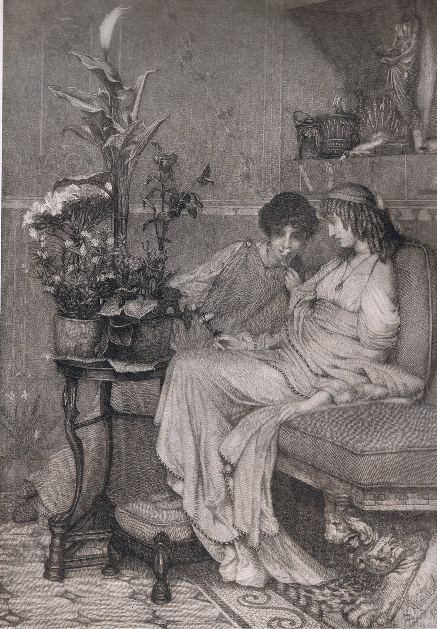Em confidência, Bibbys Annual de Lawrence (after) Alma Tadema