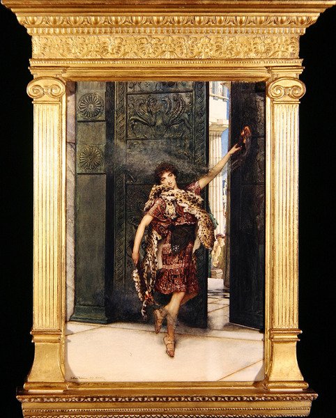 Dança antes do tomilho (aguarela sobre papel) (ver também 349100) de Lawrence Alma Tadema