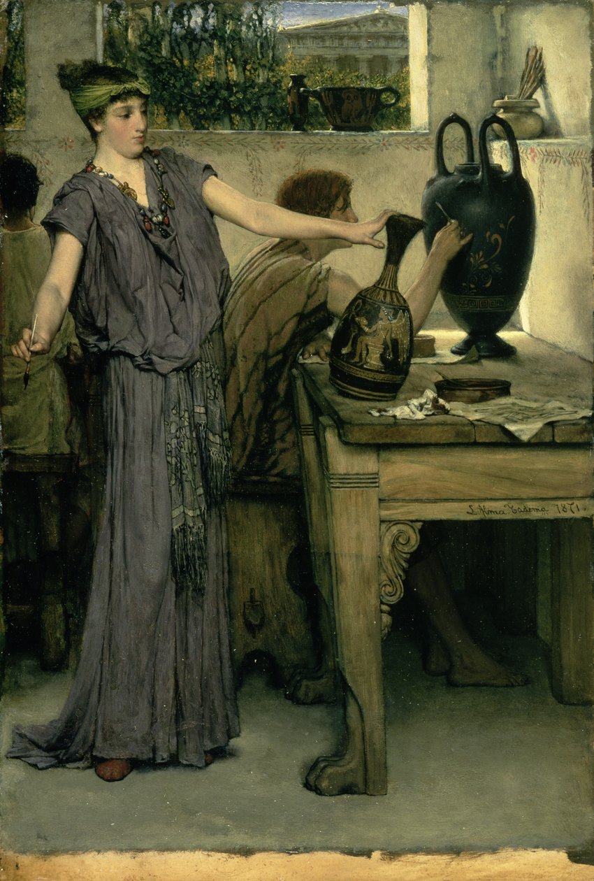 Pintores de vasos etruscos de Lawrence Alma Tadema