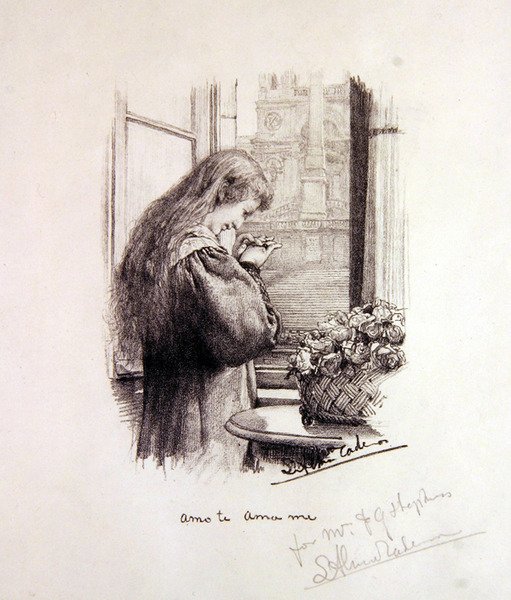Marciana - Amo Te, Ama Me (litho) de Lawrence Alma Tadema