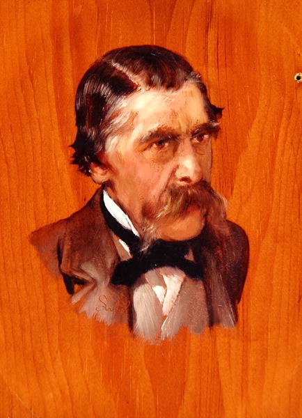Sir Henry Thompson, Baronete, FRCS, c.1878 (óleo sobre painel) de Lawrence Alma Tadema