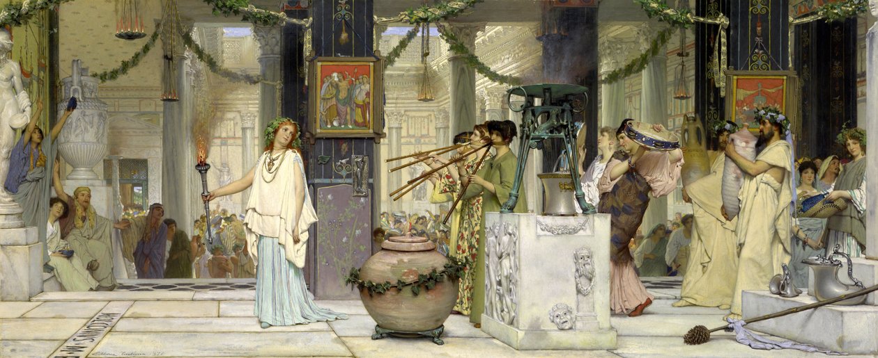 A festa das vindimas de Lawrence Alma-Tadema
