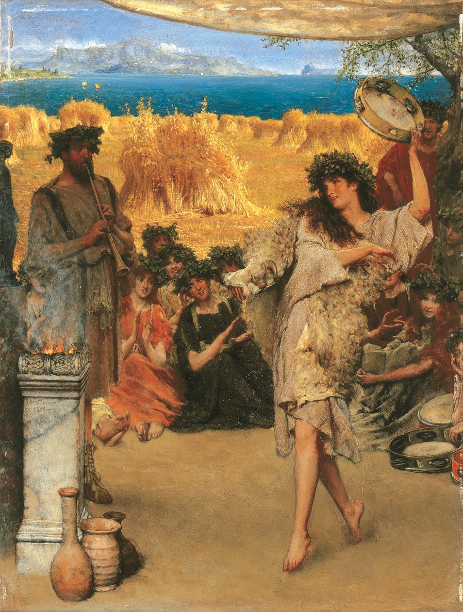 Um Festival da Colheita, 1880 de Lawrence Alma Tadema