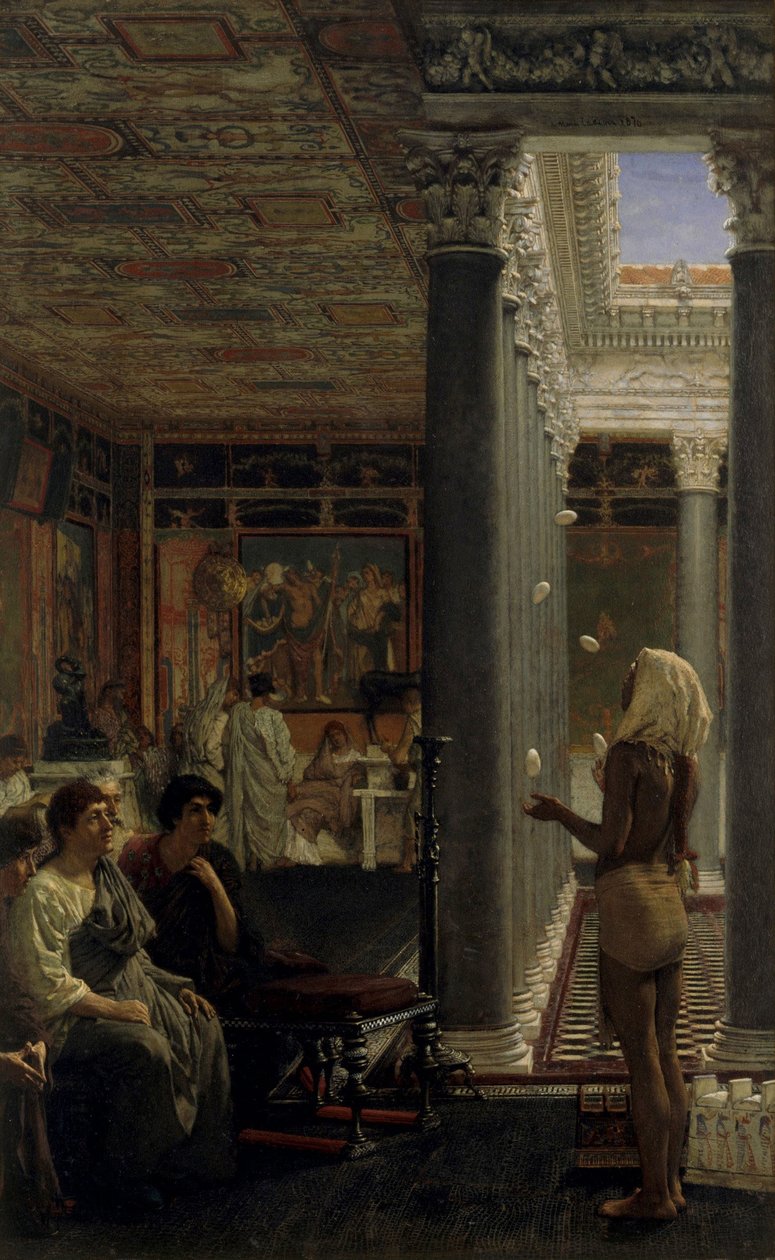 Um malabarista de Lawrence Alma Tadema