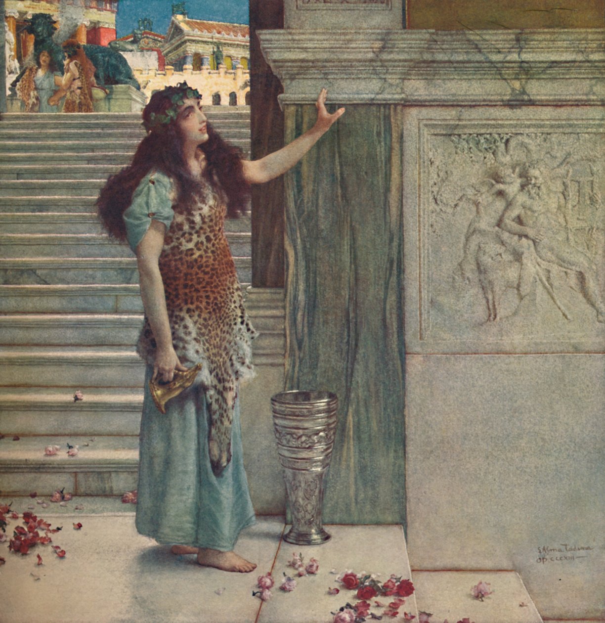 Chamando os Adoradores, c1893. de Lawrence Alma Tadema