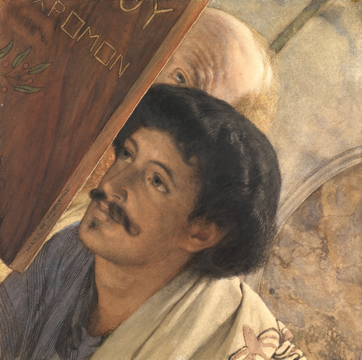 Charles Deschamps, com Henry Wallace olhando para, 1874 de Lawrence Alma Tadema