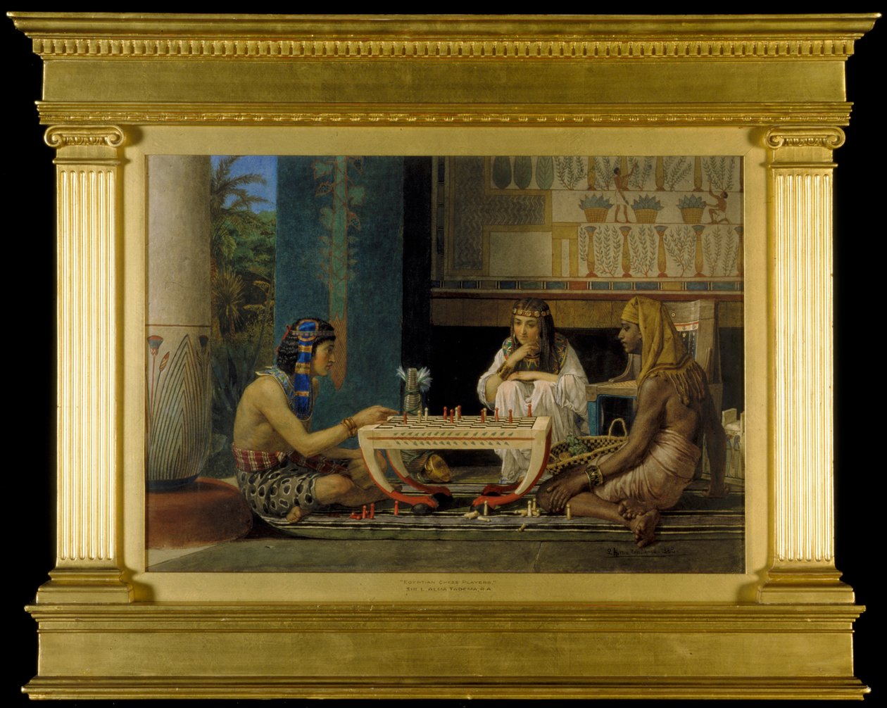 Jogadores de xadrez egípcios, 1865 de Lawrence Alma Tadema
