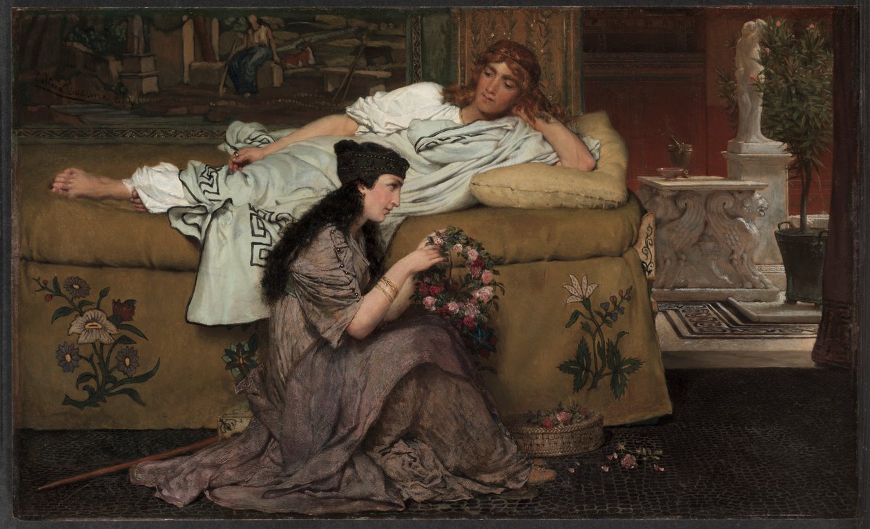 Glauco e Nydia, 1867. de Lawrence Alma Tadema