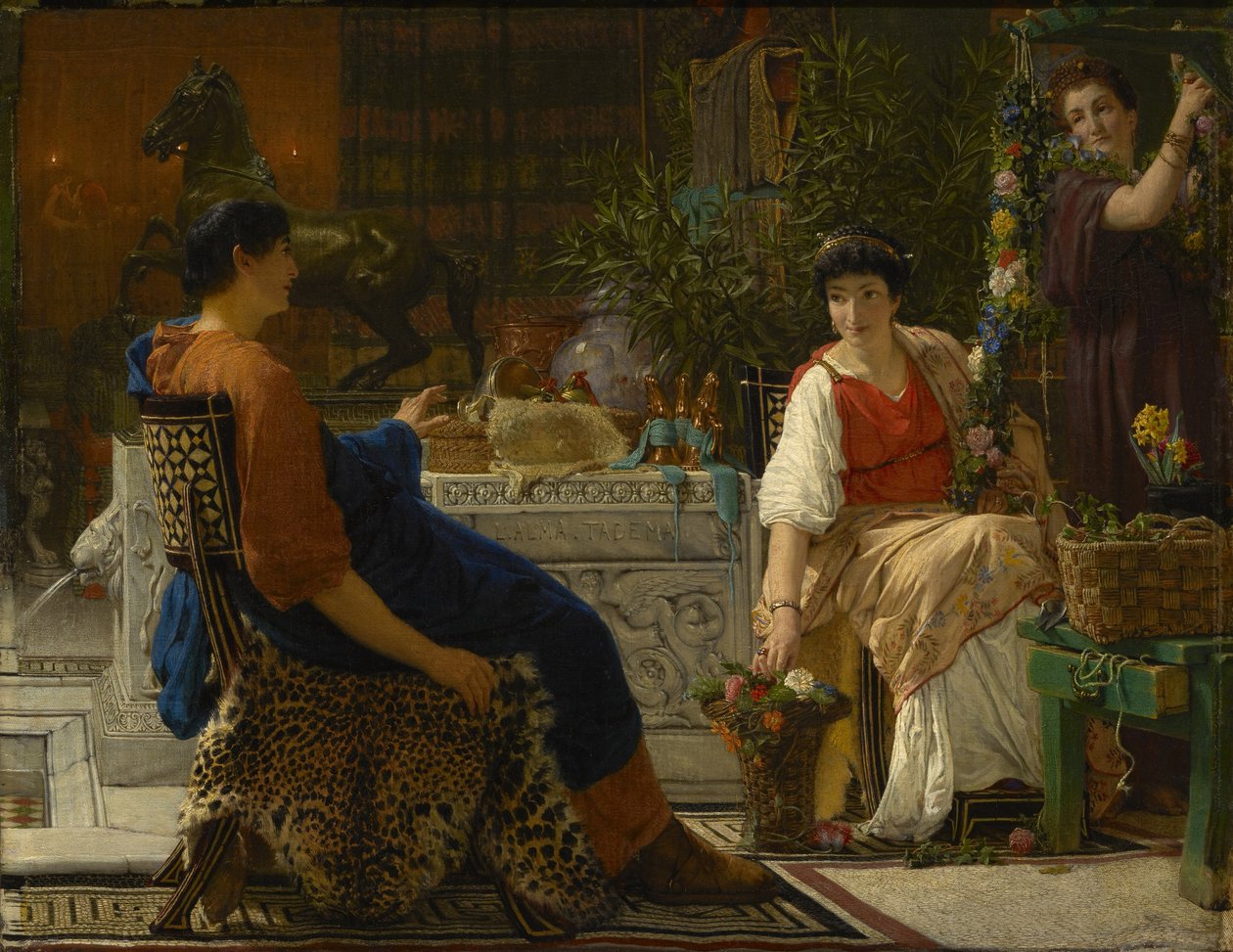 Preparativos para as Festas de Lawrence Alma Tadema