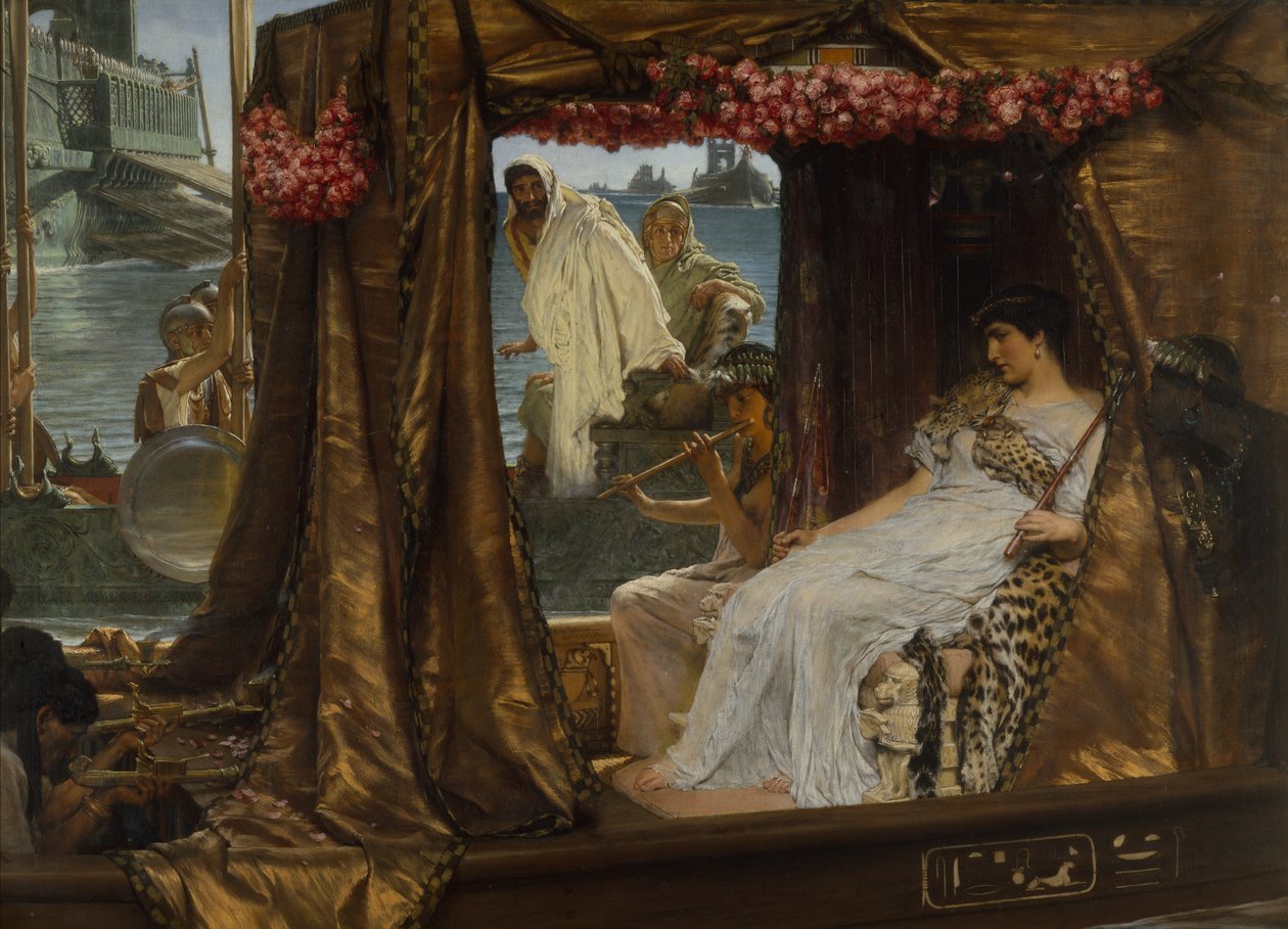 O Encontro de Antônio e Cleópatra de Lawrence Alma Tadema