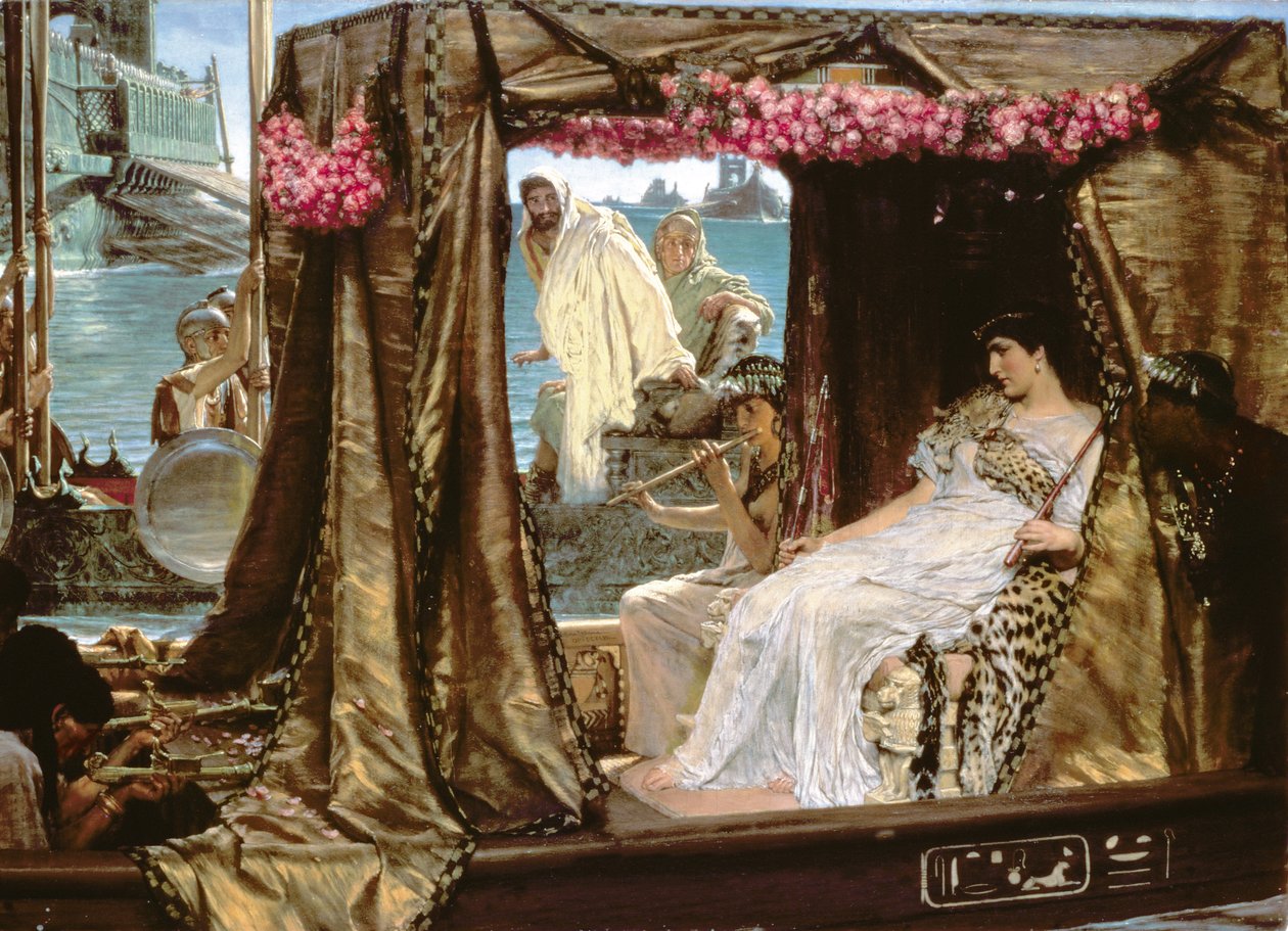 O Encontro de Anthony e Cleópatra de Lawrence Alma Tadema