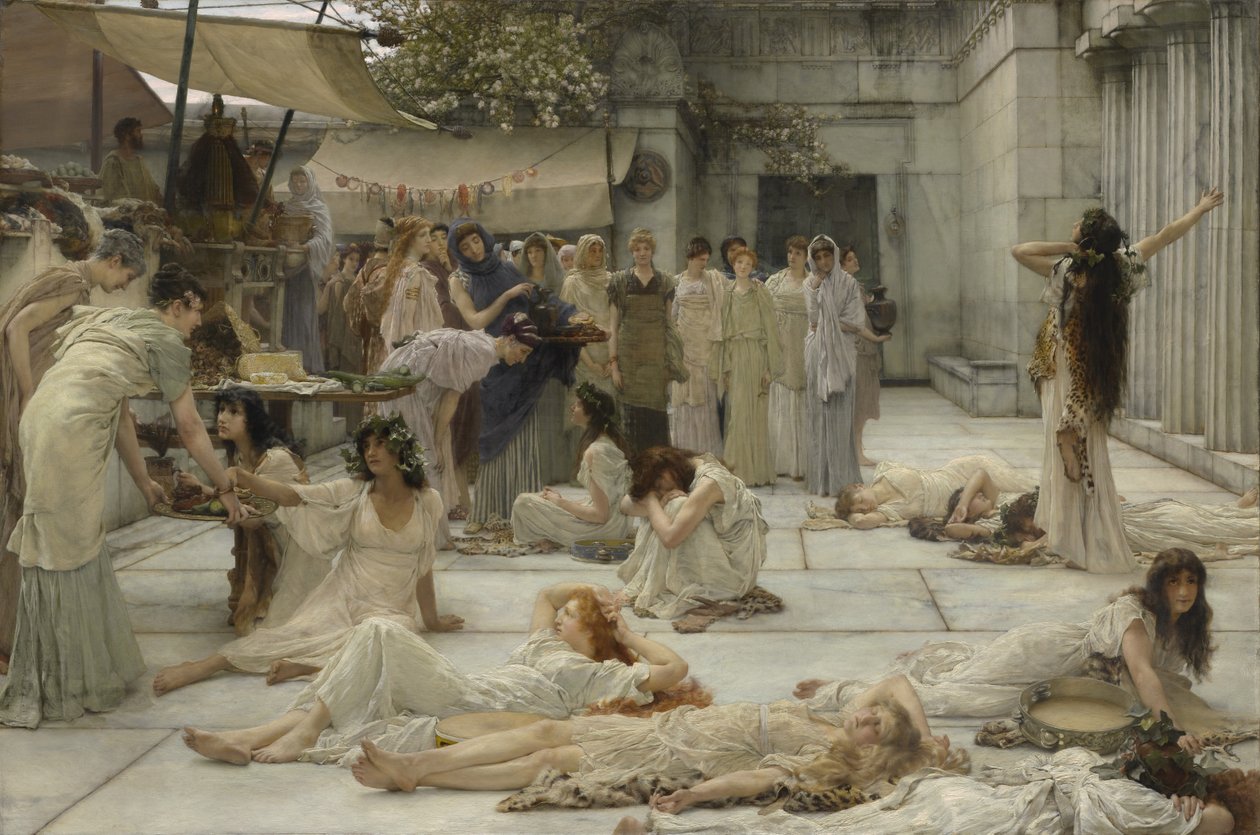 As mulheres de Amphissa, 1887 de Lawrence Alma Tadema
