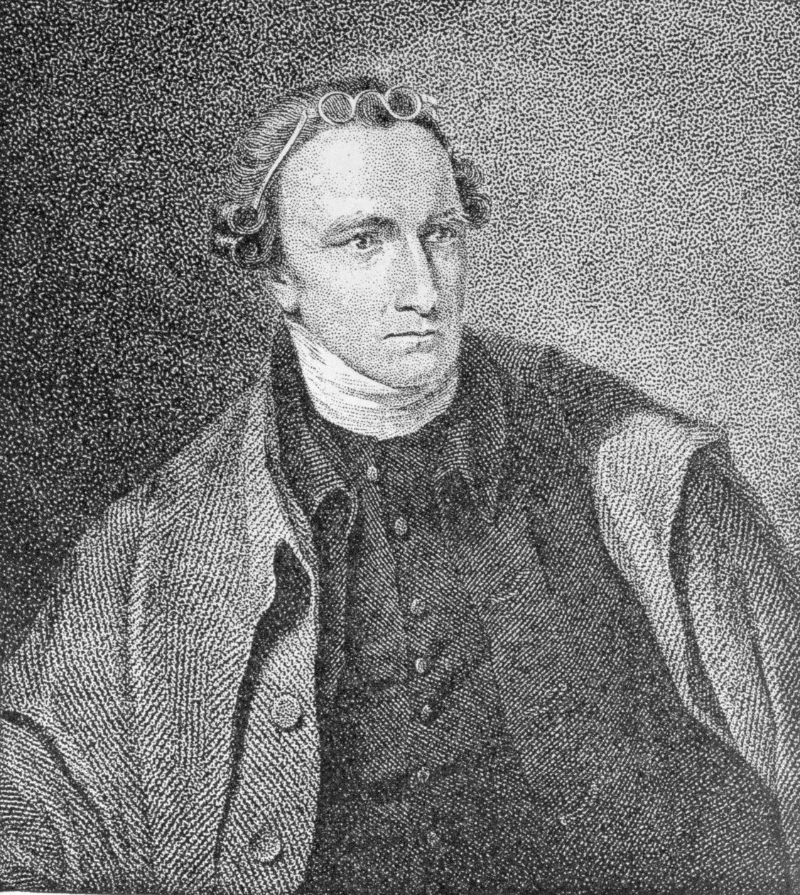 Retrato de Patrick Henry, gravado por William Satchwell Leney (1769-1821) a partir de uma impressão na Revista Analética, dezembro de 1817 de Lawrence Sully