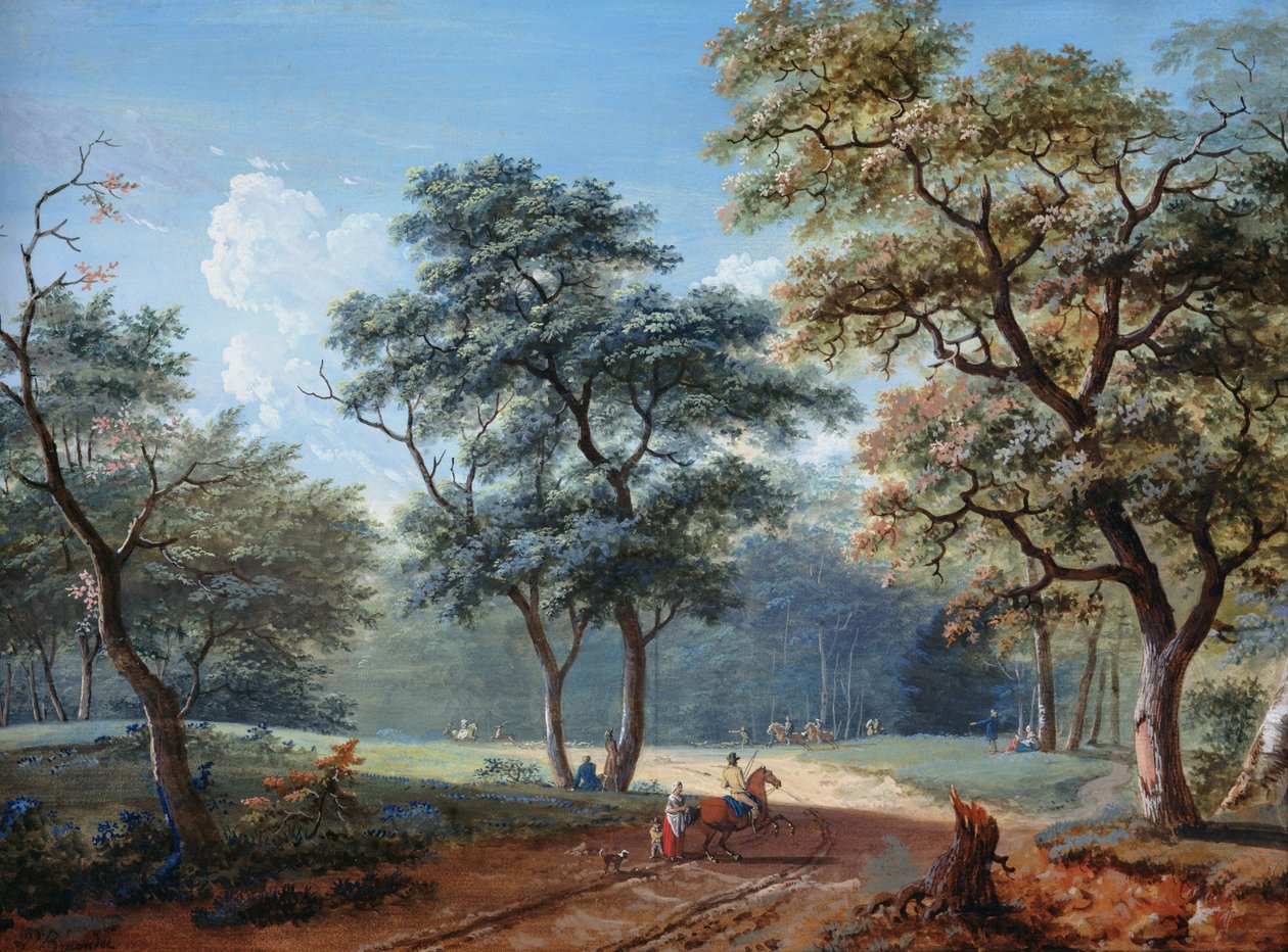 O Bois de Boulogne, 1797 de Lazare Bruandet