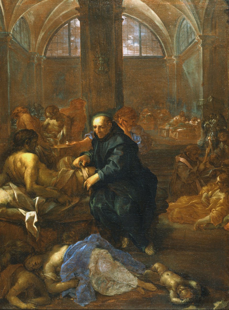 São João curando os leprosos de Lazzaro Baldi